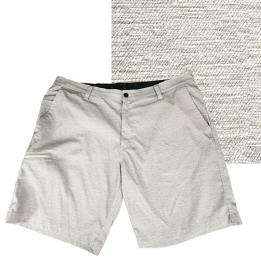 Hawke & Co Hybrid Board Short Men sz 38 Gray Heathered 9"‎ Tech Golf Performance